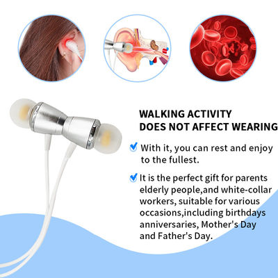 Auricolari di fototerapia a infrarossi portatili controllati da app per regolare l'immunità