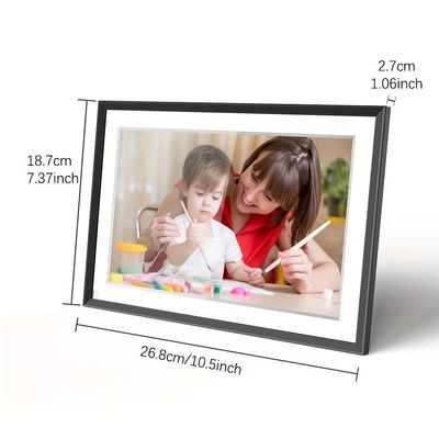 Cornice fotografica digitale con touch screen sensore di rotazione automatico